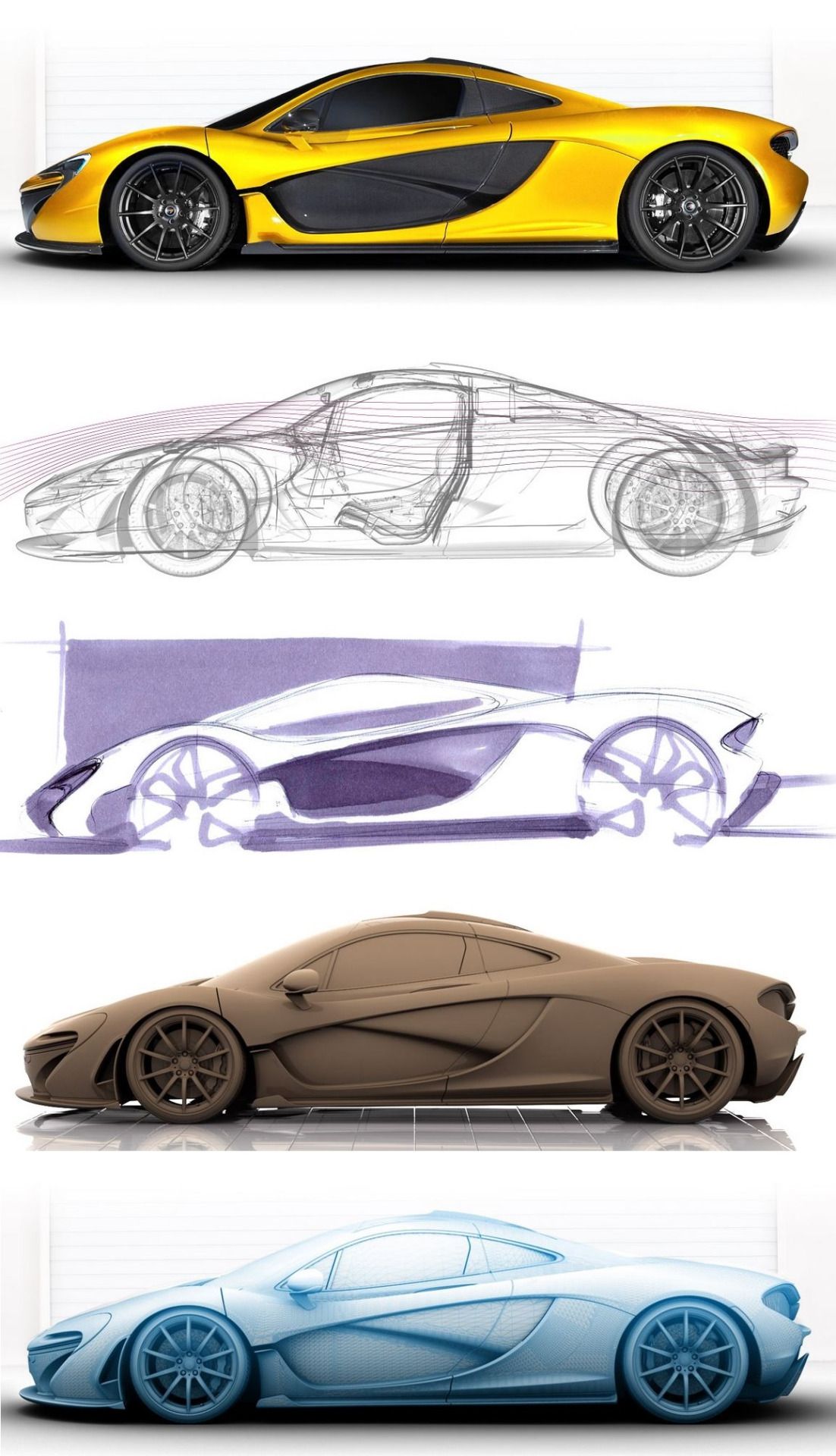 1102x1920 The Mclaren P1 From Sketching To Modelling! Concept Sketch - Mclaren Sketch