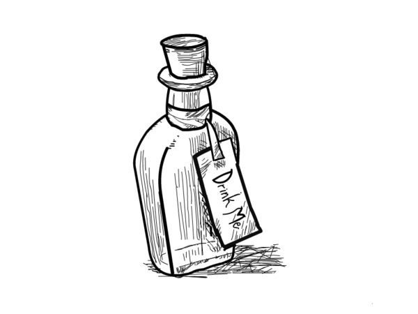 600x450 Collection Of Free Bottling Clipart Drink Me. Download On Ubisafe - Me Sketch