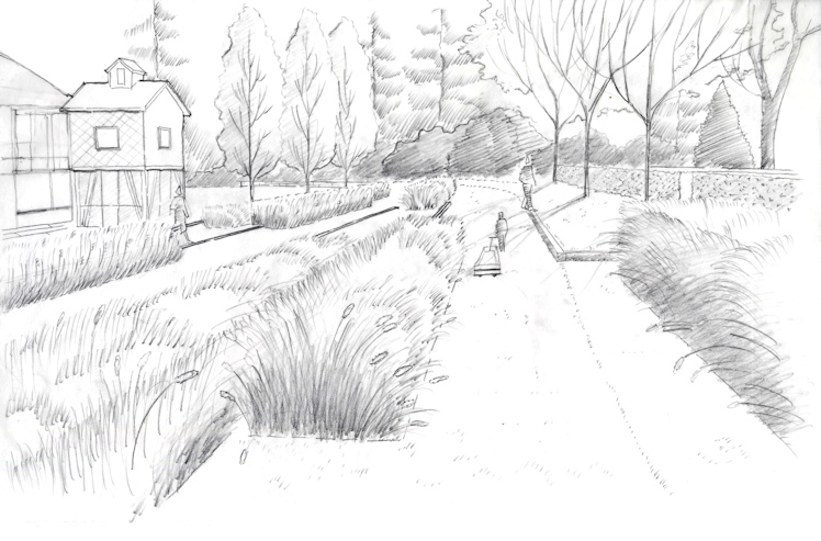 748x493 Stephen Stimson Associates Meadow Farm - Meadow Sketch