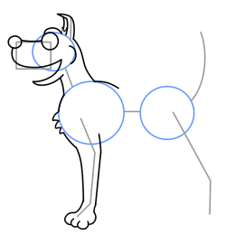 260x260 How To Draw A Dog - Mean Dog Sketch