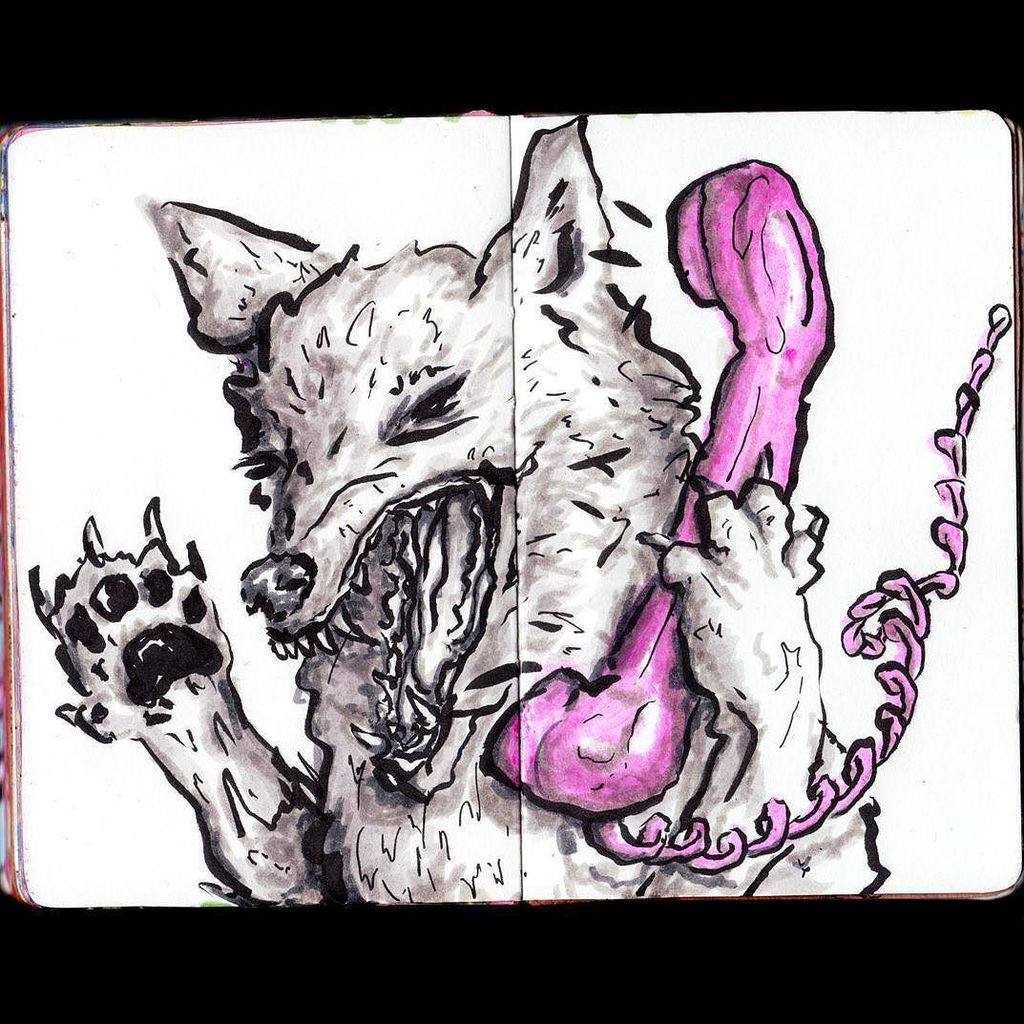 1024x1024 Meandog Hashtag On Twitter - Mean Dog Sketch