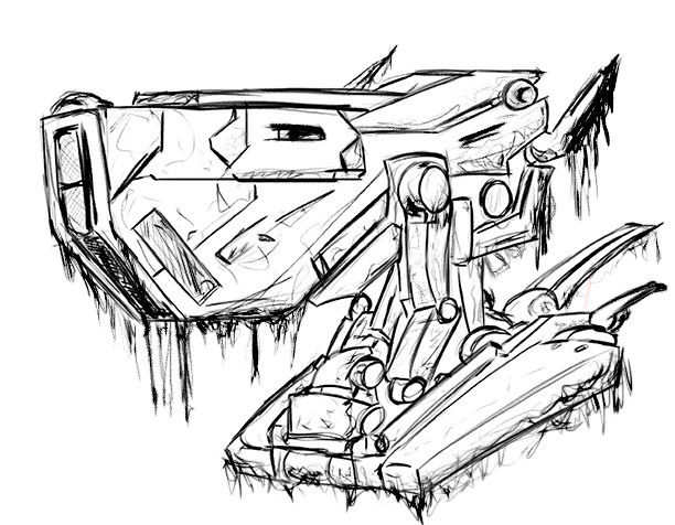 612x476 Hugo Matilde - Mech Sketch