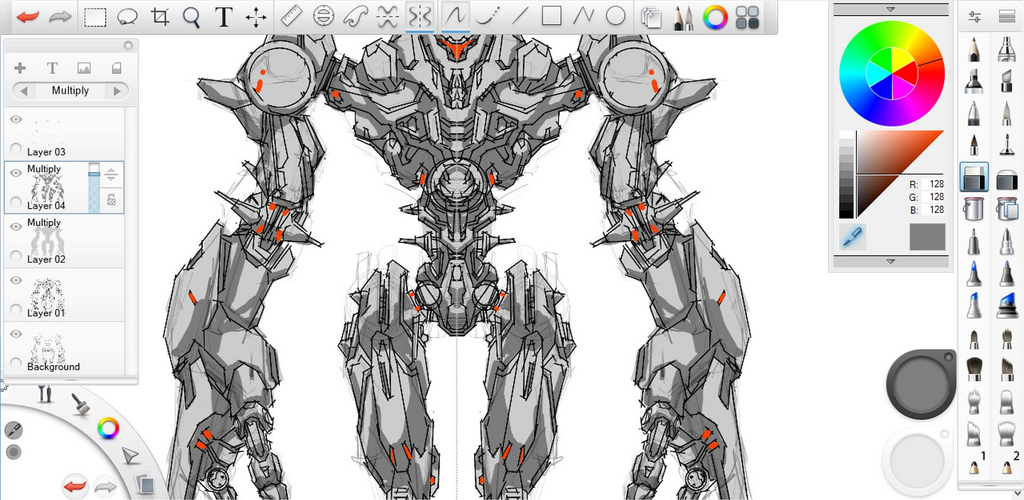 1024x500 Mech Sketch Sony Flip 15a Amp Autodesk Sketchbook Pro - Mech Sketch