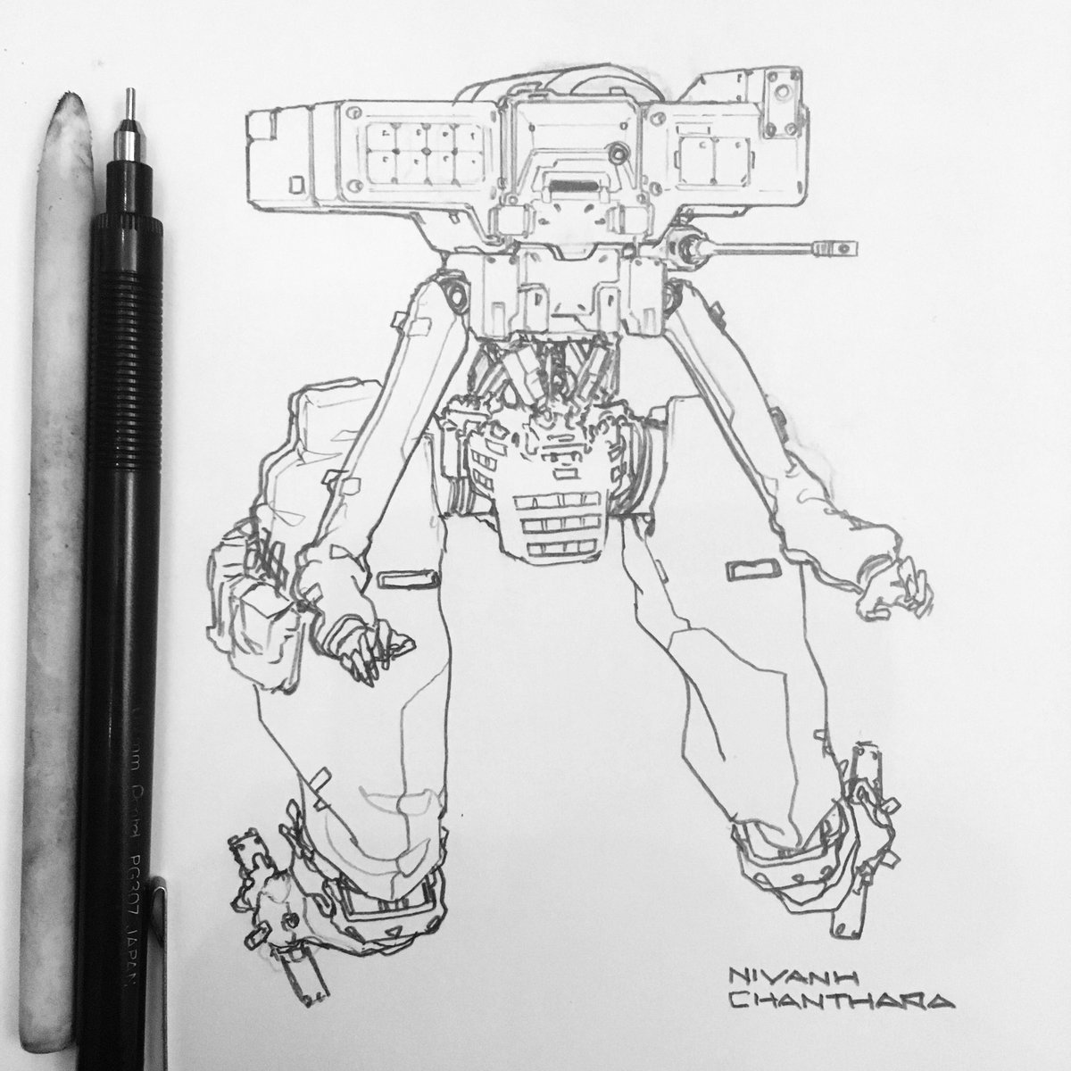 1200x1200 Nivanh Chanthara On Twitter Mech - Mech Sketch