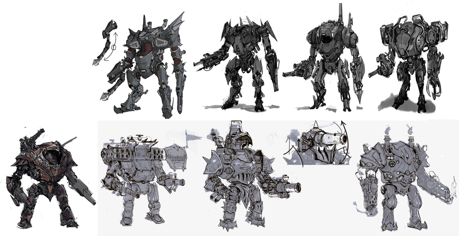 1920x987 Artstation - Mech Sketch