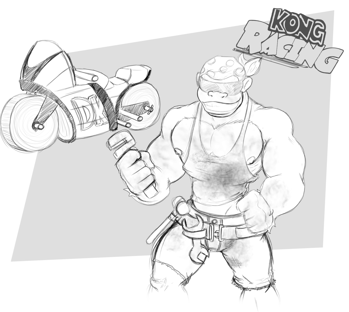 1200x1075 Funky Mechanic By Xneobeastx - Mechanic Sketch
