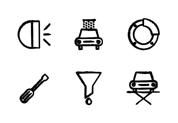 588x406 Mechanic (Sketch) Icons By Ralf Schmitzer Graphics - Mechanic Sketch