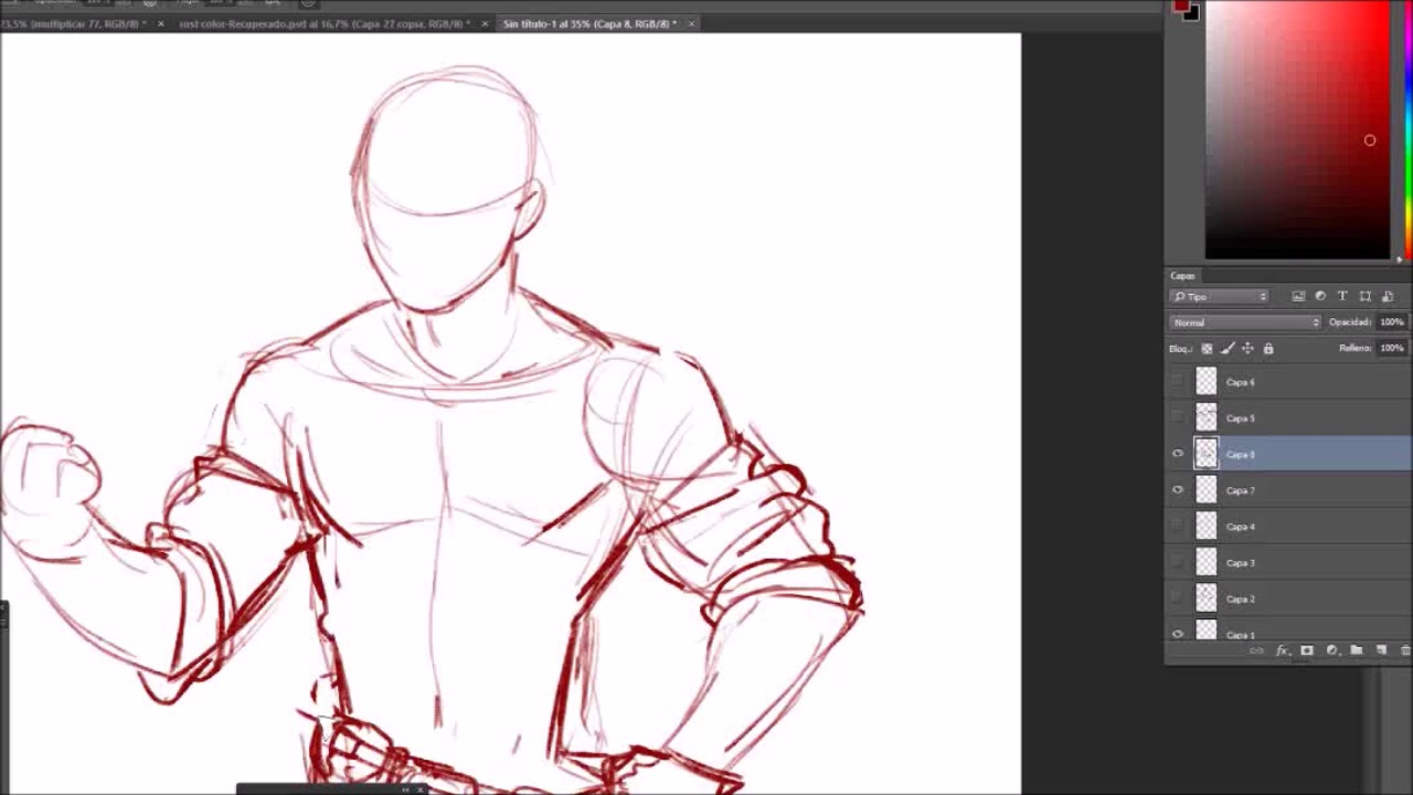 1280x720 Mechanic 1, Sketch Video Process - Mechanic Sketch