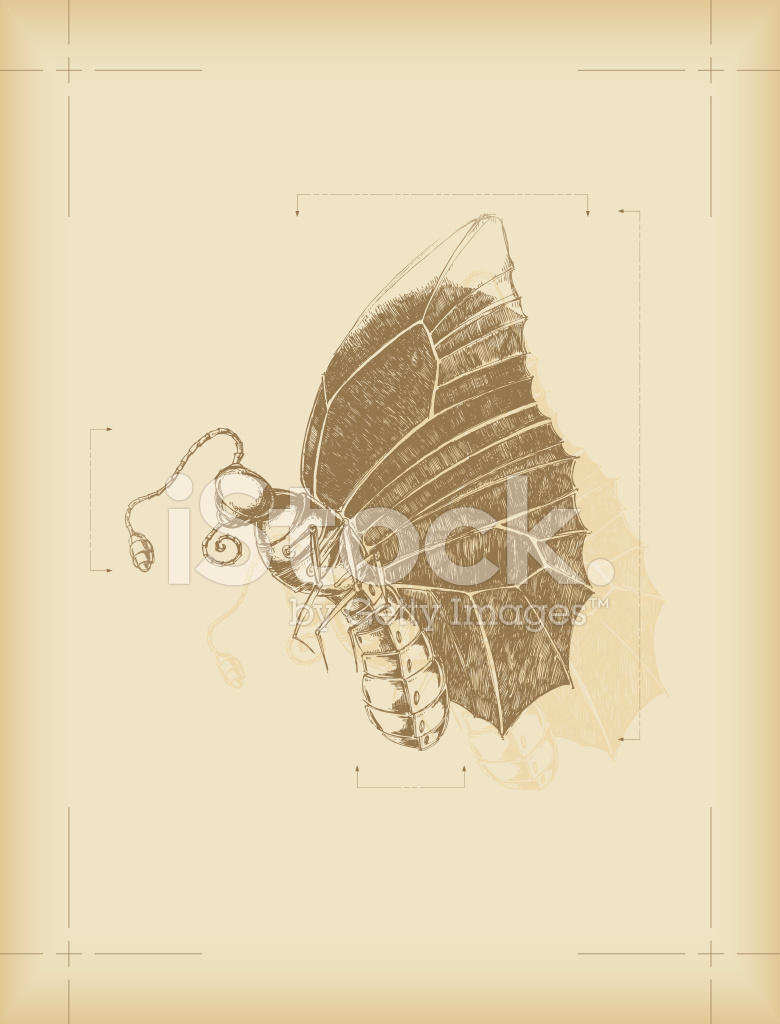 780x1024 Sketch Of A Mechanic Insect Stock Vector - Mechanic Sketch