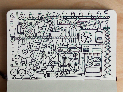 400x300 Mechanics Sketch By Peder Singleton - Mechanic Sketch