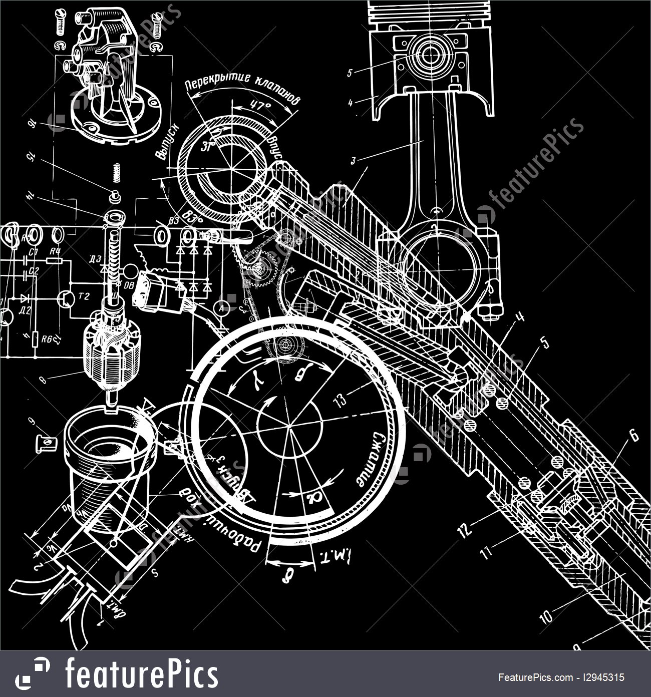 Mechanical Sketch at PaintingValley.com | Explore collection of ...