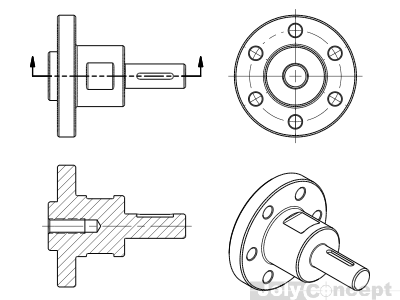 400x300 2d Drawings - Mechanical Sketch