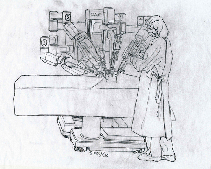 714x573 Surgical Robot Sketches I Want To Draw Your Brains! - Medical Sketches
