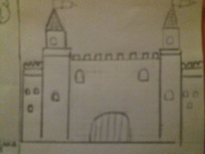 670x503 How To Draw A Medieval Castle 9 Steps (With Pictures) - Medieval Castle Sketch