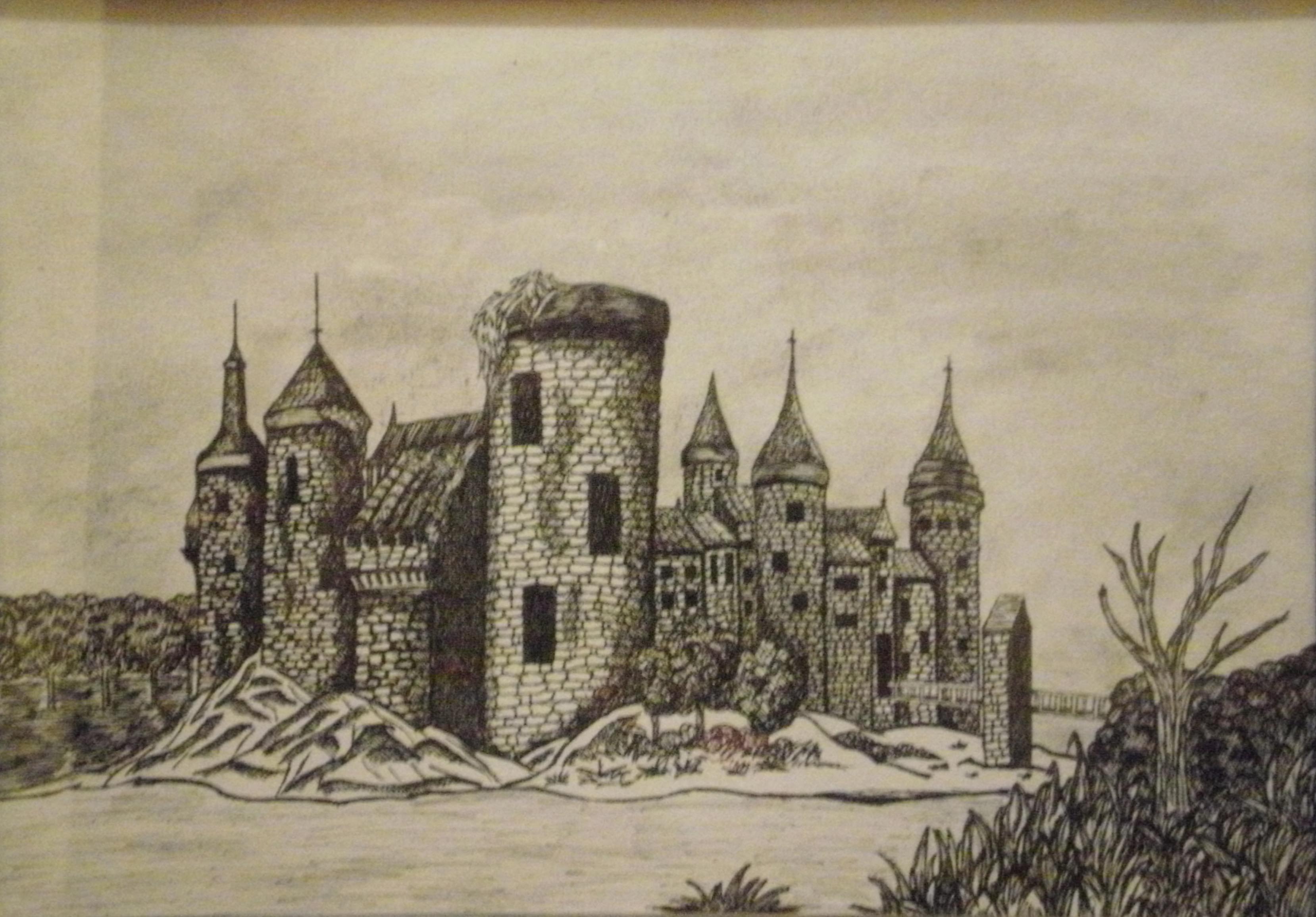 3316x2310 Medieval Drawings By Liana M - Medieval Castle Sketch