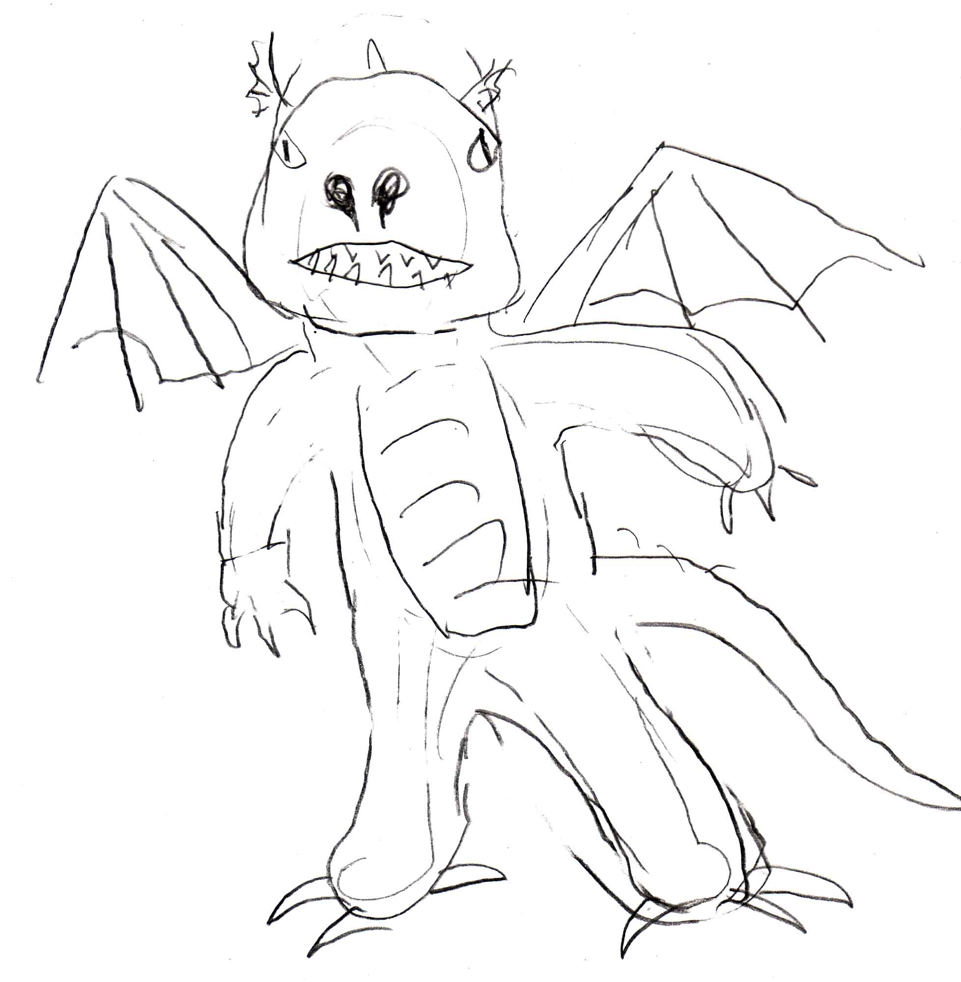 1957x2000 Dragon Drawing Comes To Life - Medieval Dragon Sketch