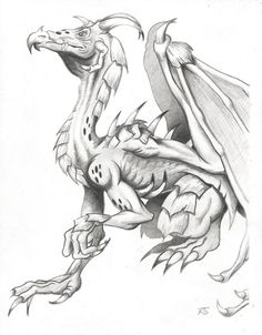 236x302 62 Best Tattoo Inspiration Dragons Images In 2018 - Medieval Dragon Sketch