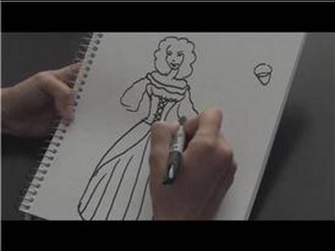 480x360 How To Draw How To Draw Girls In Medieval Dresses - Medieval Dress Sketches