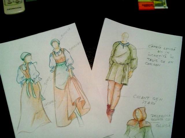 640x480 Sketches - Medieval Dress Sketches