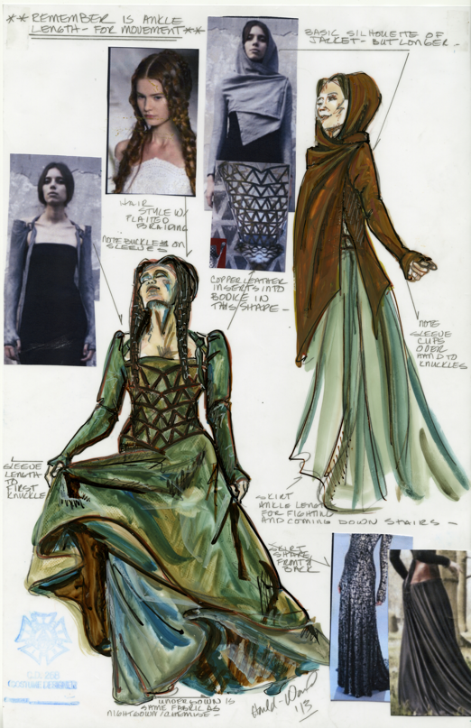 522x807 Costume Designer Ann Hould Ward Goes Back To Medieval Times For - Medieval Dress Sketches
