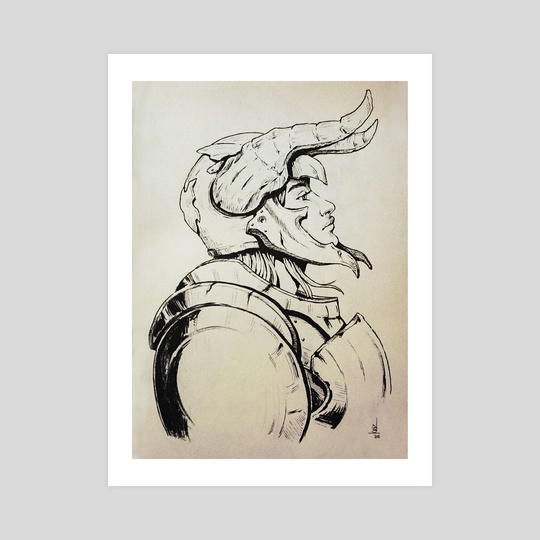 540x540 Medieval Knight, An Art Print By Christian Villacis - Medieval Knight Sketch