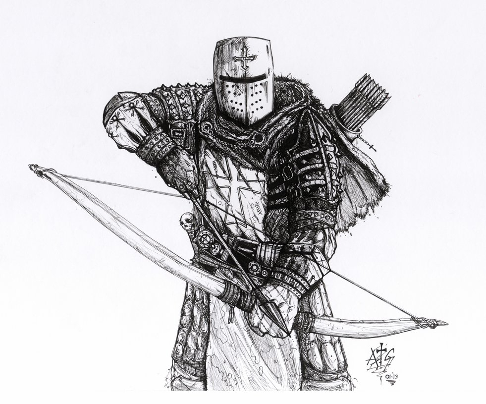 Medieval Knight Sketch at Explore collection of