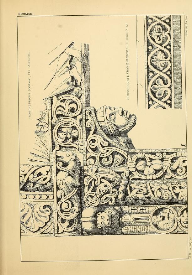 612x878 Examples Of English Medieval Foliage And Colour... Ornamental - Medieval Sketches