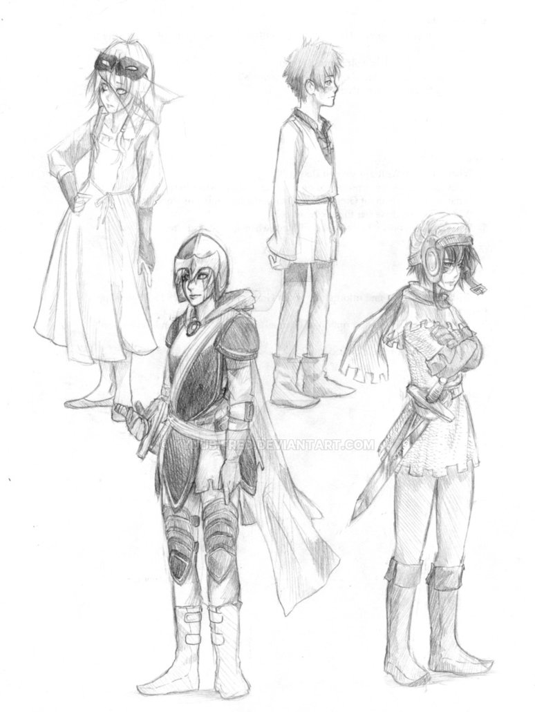 774x1031 Medieval Concept Sketches By Kyuubifred - Medieval Sketches
