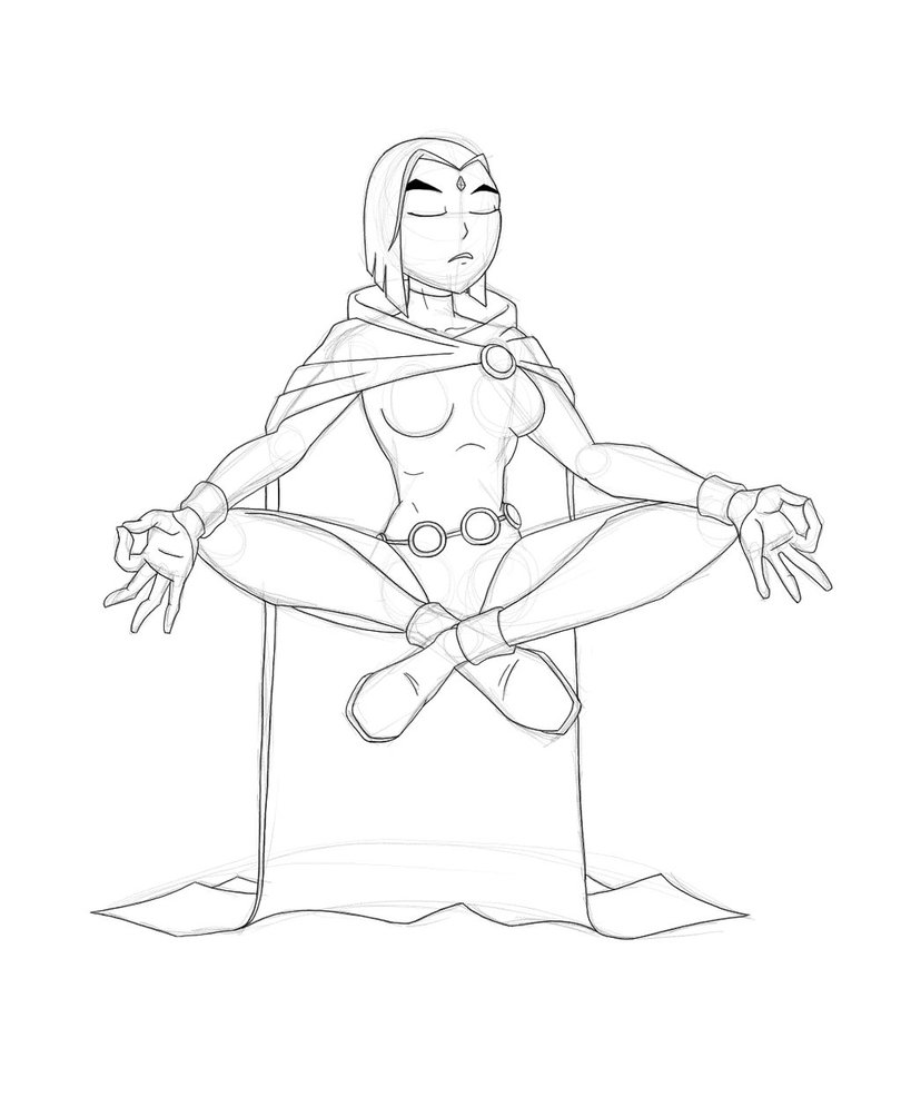 810x986 Raven - Meditation Sketch