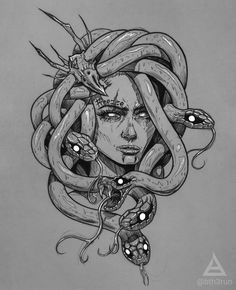 236x290 This Would Be Awesome As A Tattoo Artdrawingssketches - Medusa Sketch