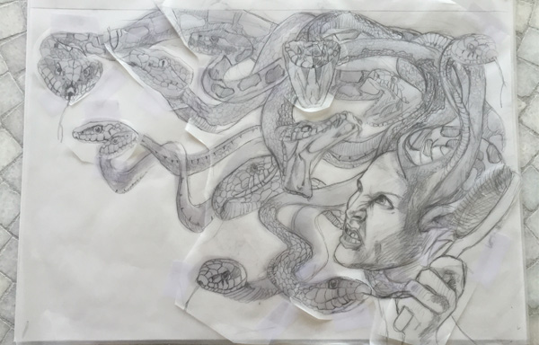 600x384 Medusa - Medusa Sketch