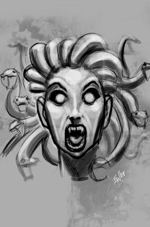 594x900 Medusa - Medusa Sketch