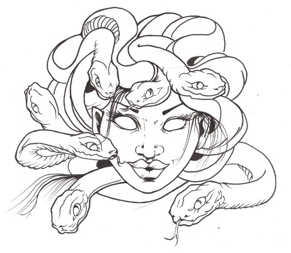 600x521 Medusa Tattoo Design Sketch Tattoo Ideas - Medusa Tattoo Sketch