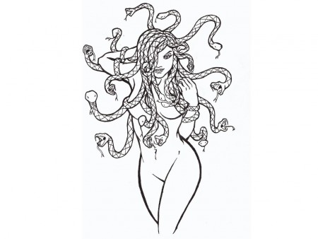450x338 Medusa Tattoo For Sketch - Medusa Tattoo Sketch