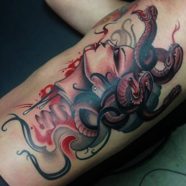 600x600 32 Extraordinary Medusa Tattoo Designs - Medusa Tattoo Sketch