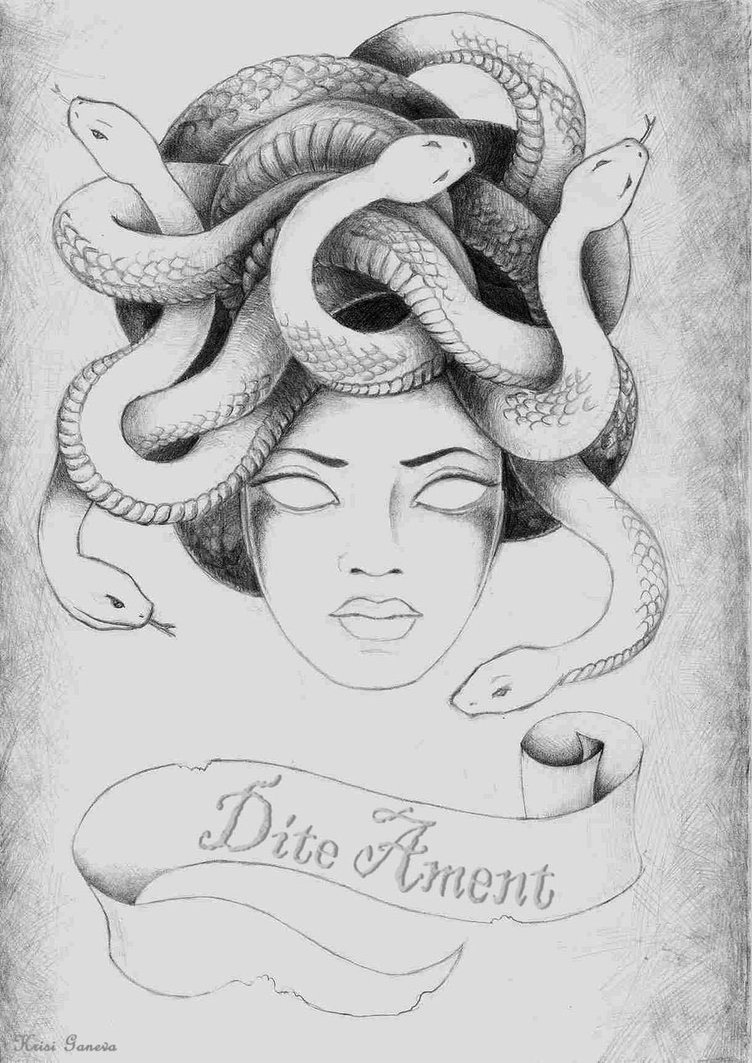 752x1063 Medusa Tattoo For Sketch - Medusa Tattoo Sketch