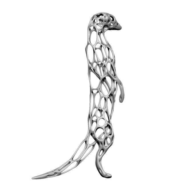 680x663 Meerkat Model Cgtrader - Meerkat Sketch
