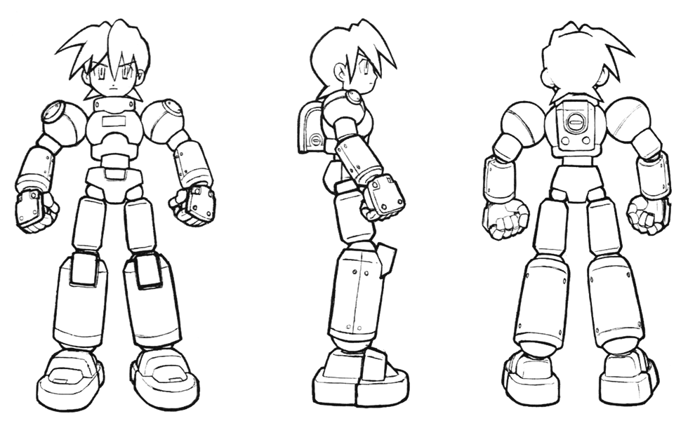 980x630 Mega Man Sketch - Mega Man Sketch