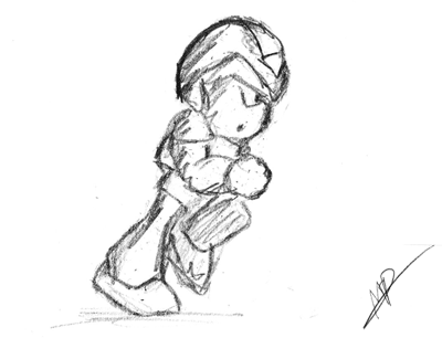 400x306 Sketch Mega Man Gif On Gifer - Mega Man Sketch