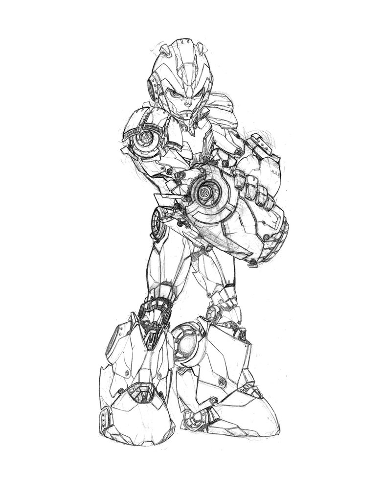 Mega Man Sketch at PaintingValley.com | Explore collection of Mega Man ...