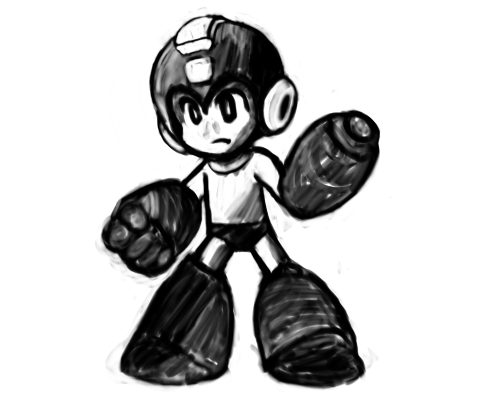 960x830 Mega Man Marker Sketch Megaman - Mega Sketch