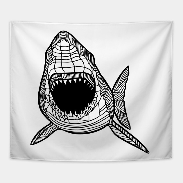 630x630 Shark Sketch - Megalodon Sketch