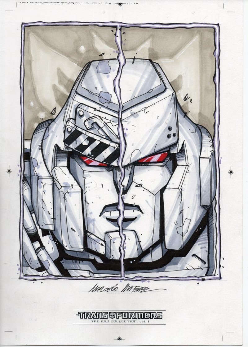 800x1116 Megatron Sketch From The Idw Tf Collection By Marcelomatere On - Megatron Sketch