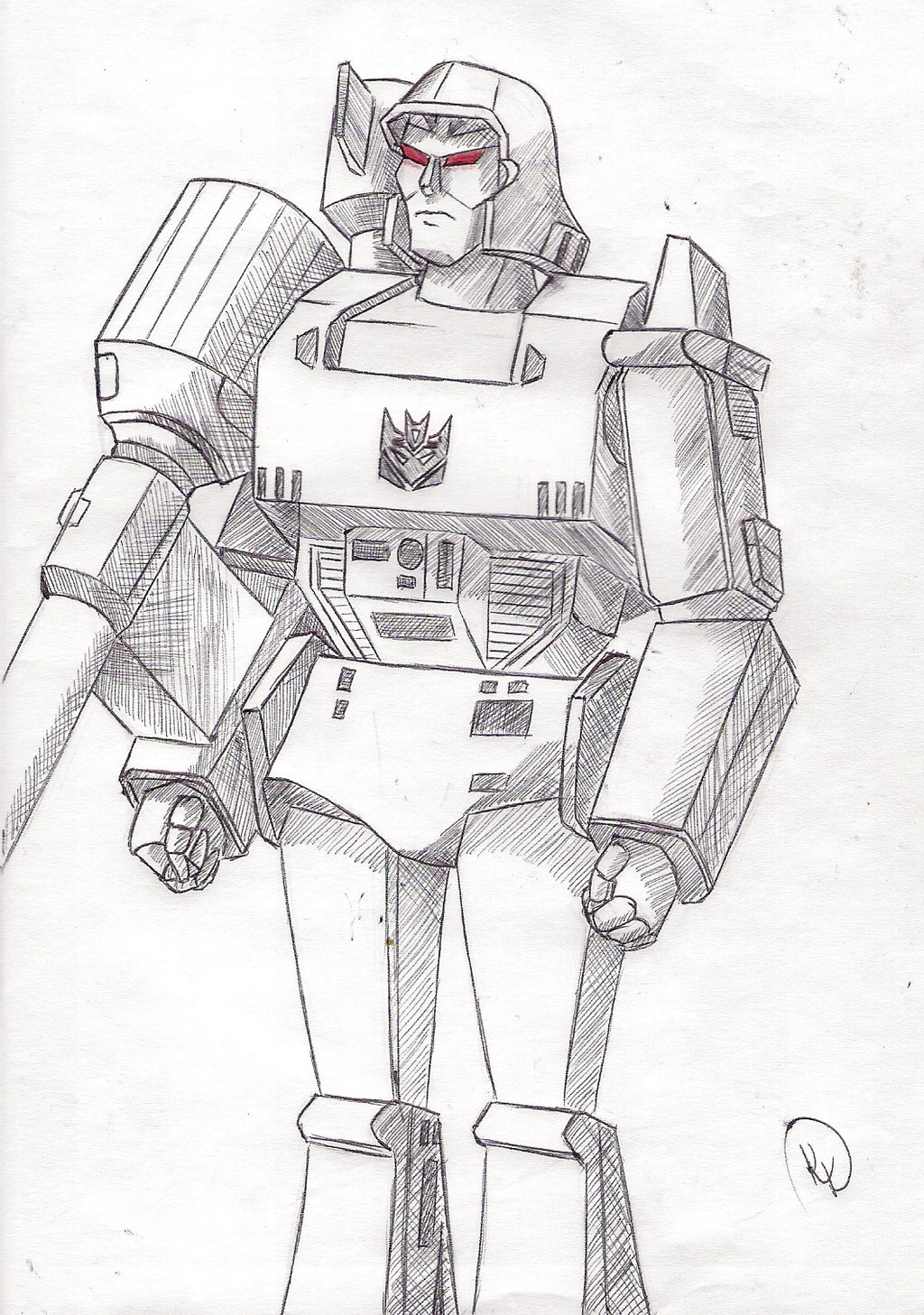 Megatron Sketch at PaintingValley.com | Explore collection of Megatron ...