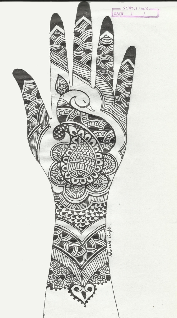 569x1024 Mehendi Sketch 2 Creative Arty - Mehndi Sketch