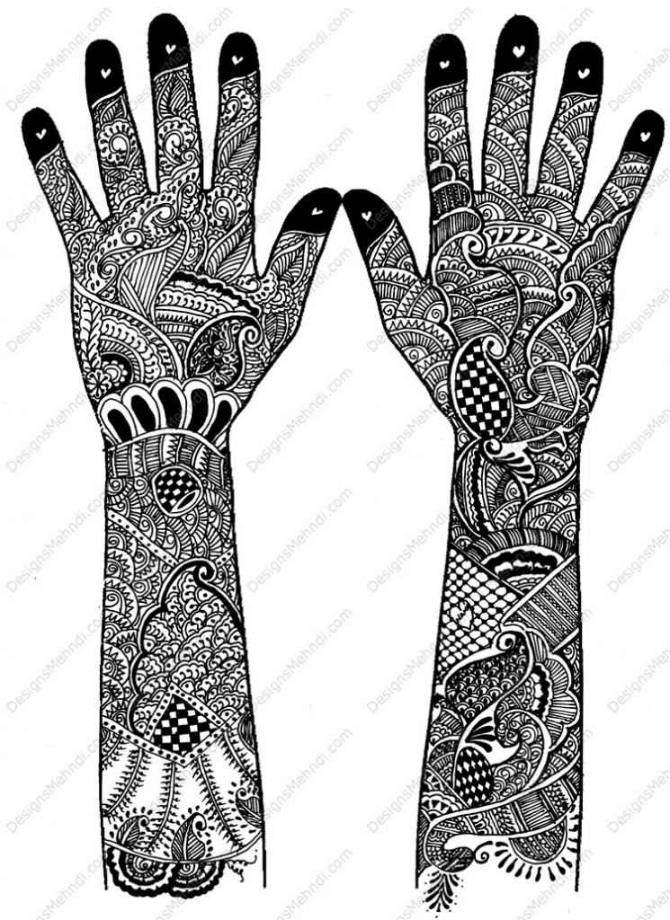 745x1024 Bridal Mehndi Design Creative Arty - Mehndi Sketch