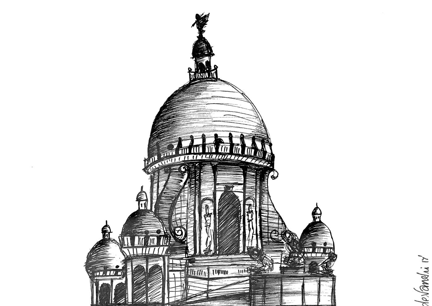 1400x990 Sketches On Behance - Memorial Sketches