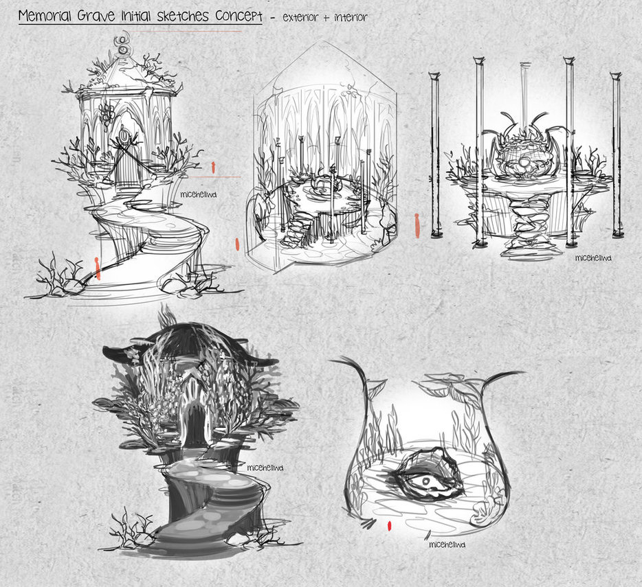 934x855 Underwater Memorial Sketches By Micehellwdomination - Memorial Sketches