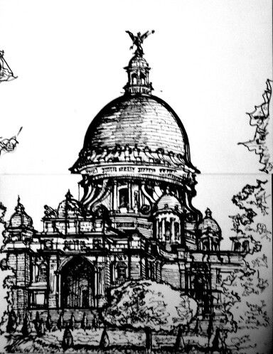 384x498 Victoria Memorial - Memorial Sketches