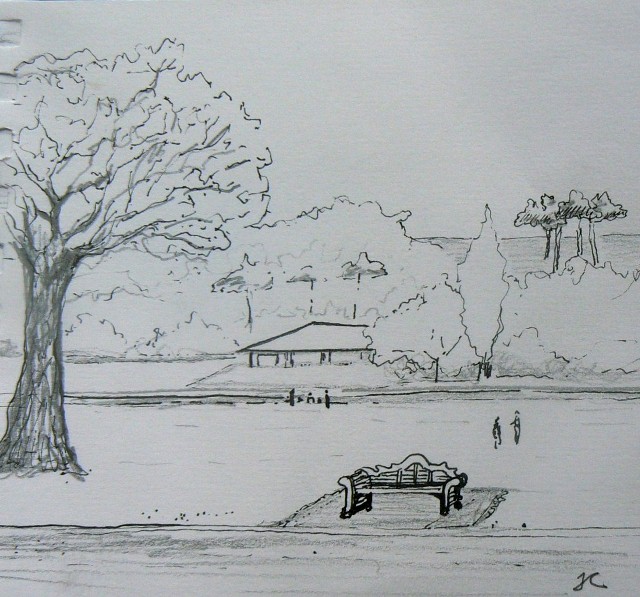 640x597 Dublin Sketchers Group War Memorial Gardens, Sketches. April 24th. - Memorial Sketches